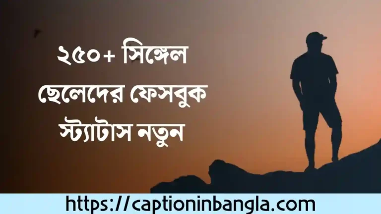 সিঙ্গেল ছেলেদের ফেসবুক স্ট্যাটাস নতুন