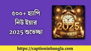 ৫০০+ হ্যাপি নিউ ইয়ার 2025 শুভেচ্ছা