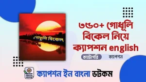 ৩৫০+ গোধূলি বিকেল নিয়ে ক্যাপশন english দেখে নিন