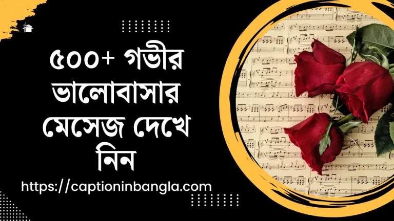৫০০+ গভীর ভালোবাসার মেসেজ দেখে নিন
