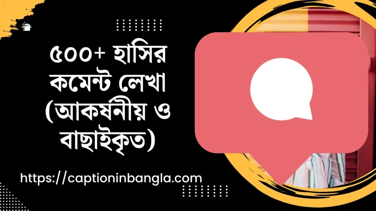 ৫০০+ হাসির কমেন্ট লেখা (আকর্ষনীয় ও বাছাইকৃত)