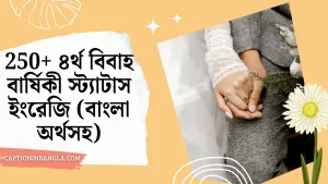 250+ ৪র্থ বিবাহ বার্ষিকী স্ট্যাটাস ইংরেজি (অর্থসহ)