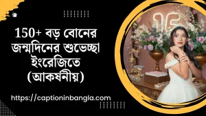 বড় বোনের জন্মদিনের শুভেচ্ছা ইংরেজিতে