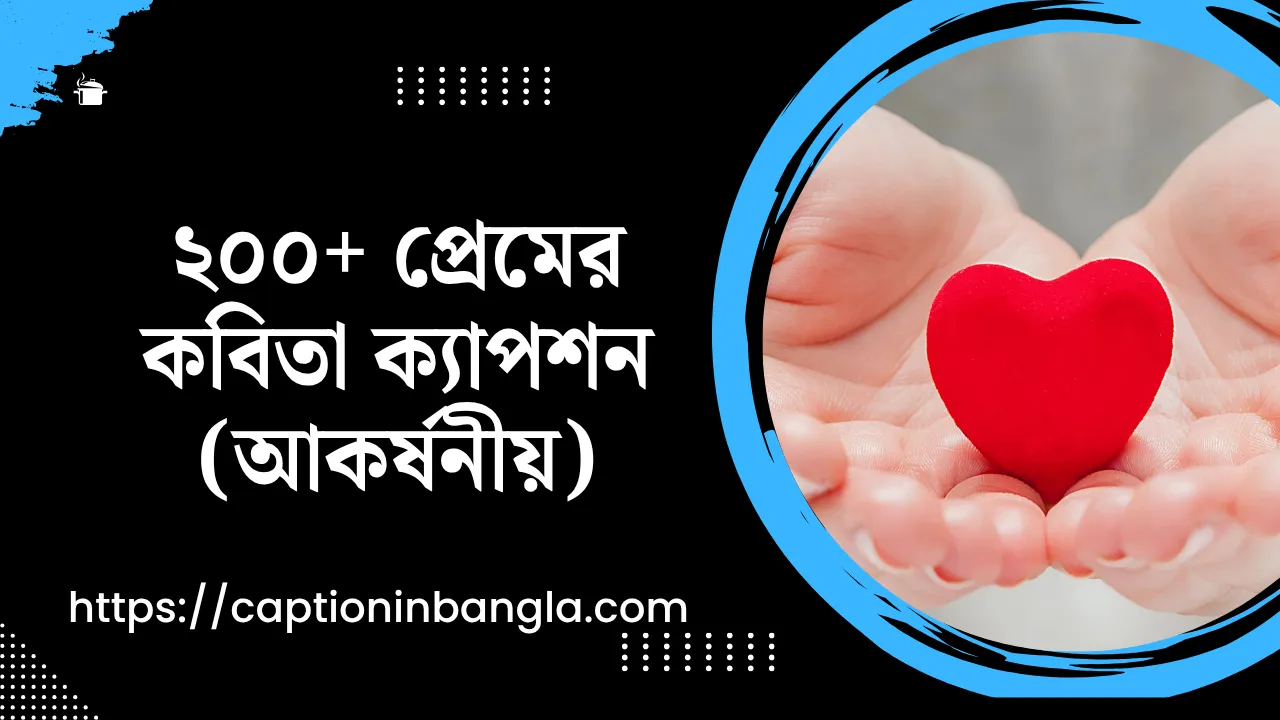 ২০০+ প্রেমের কবিতা ক্যাপশন (আকর্ষনীয়)